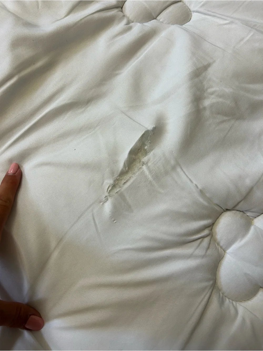 White Quilted Mattress Topper Pad - Plush Comfort